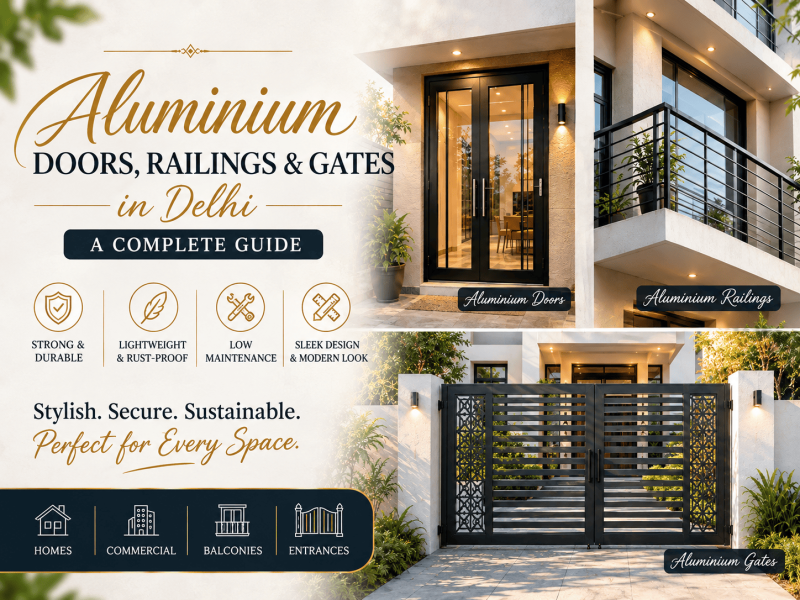 Aluminium Doors, Railings & Gates in Delhi: A Complete Guide