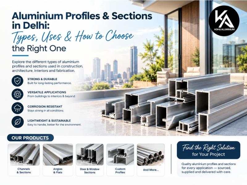 Aluminium Profiles & Sections in Delhi: Types, Uses & How to Choose the Right One
