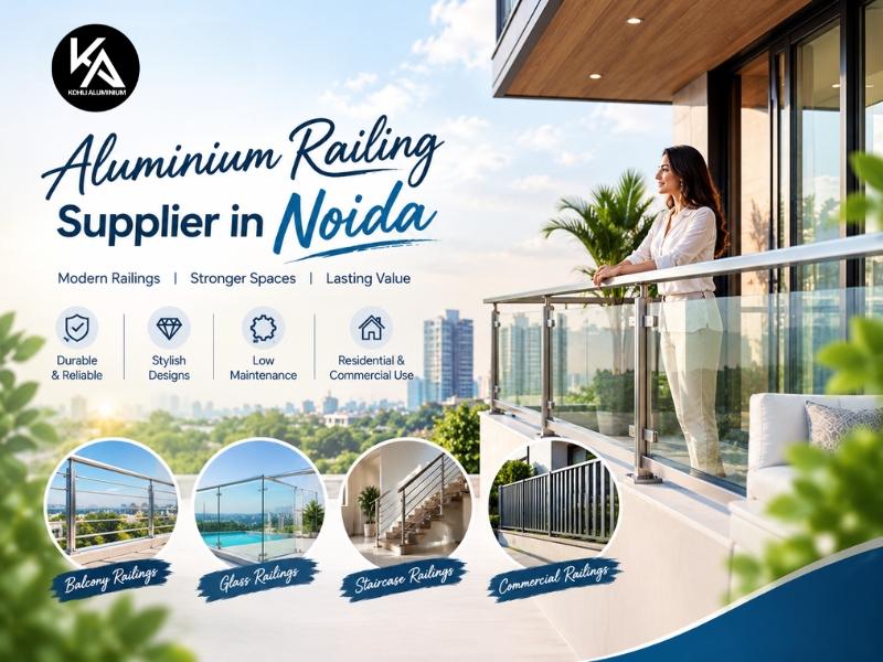 Aluminium Railing Supplier Noida: A Guide to Aluminium & Glass Railings