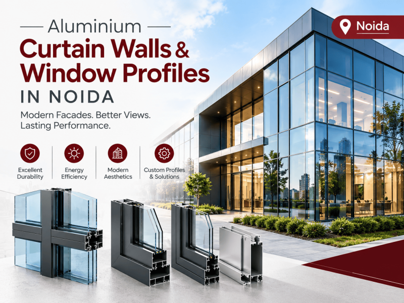 Aluminium Curtain Walls & Window Profiles in Noida